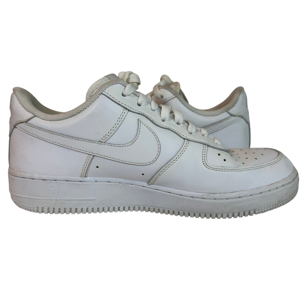 Nike Air Force 1 Low Mens Sneakers White Leather  AF1 Low Top Shoes Mens 11